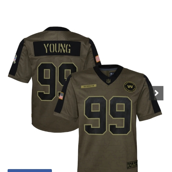 Nike Other - Chase Young Washington Football Team Nike Youth 2021 Salute To Service